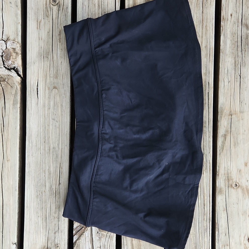 Lands' End Black Swim Skirt 8 Stretch Skort Pool Beach Stretch Comfy - Picture 3 of 5